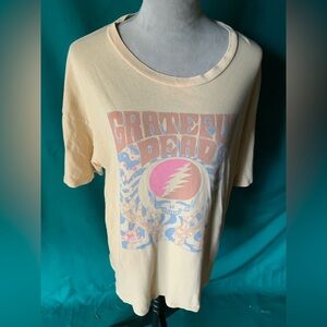 American Eagle Outfitters Beige Grateful Dead Graphic Tee, Women’s Size Medium